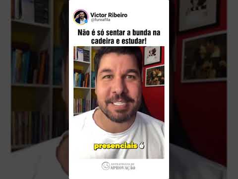 Não é só sentar a bund@ na cadeira e estudar!