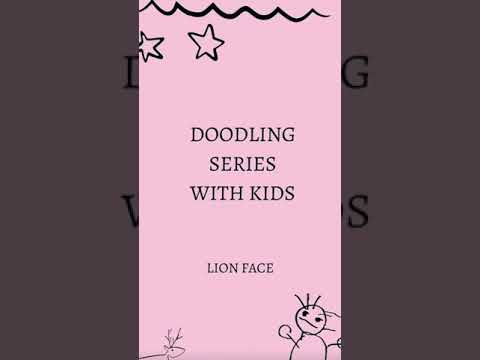 Easy Doodles for Kids | Simple Drawing for Beginners | How to draw a LION FACE - Step by Step Guide