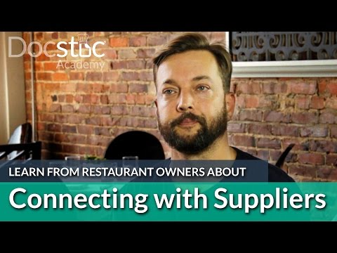 Restaurant Perspective: Connecting with Suppliers