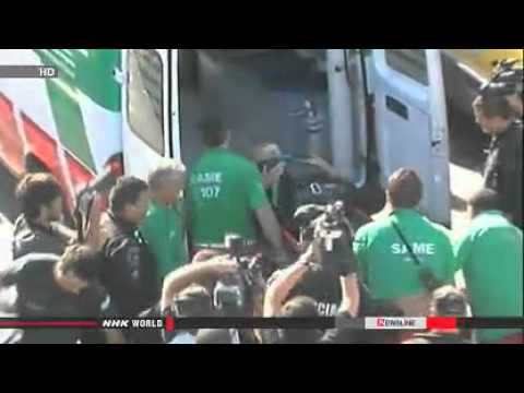 Train crashes into station in Argentina