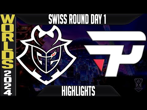 G2 vs PNG Highlights | LoL Worlds 2024 Swiss Stage Day 1 | G2 Esports vs Pain Gaming