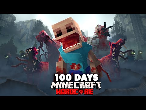 I Spent 100 Days in an Evolved Parasite Outbreak in Hardcore Minecraft... Here's What Happened