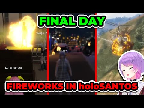 holoGTA Final Day Fireworks Compilation [ holoGTA Highlights / Hololive ]