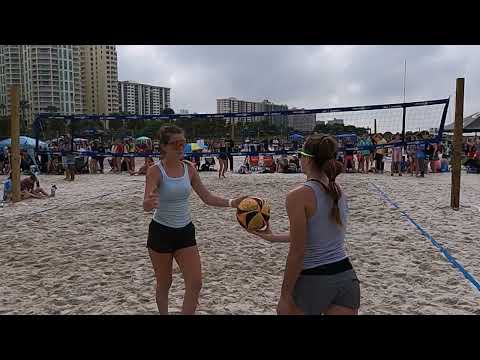 AVP Juniors 2022 East Coast Champs - 18U - Day 2 Pool - Genest/Schrock vs Le Blanc/Lagemann - Set 1