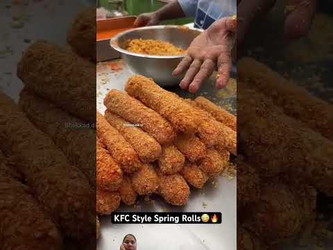 #streetfood #chickenspringroll #food #vegspringroll #foodie #vegspringrollrecipe #indianstreetfood #