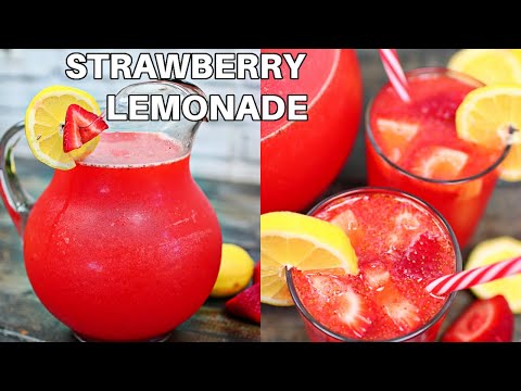 Fresh Strawberry lemonade - How to Make Strawberry Lemonade Recipe