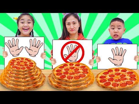 No Hands vs One Hand vs Two Hands Crazy Food Challenge for Kids