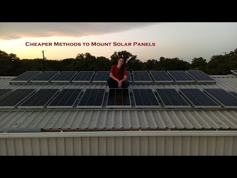 Cheap Solar Panel Mounting Methods & Progress Update