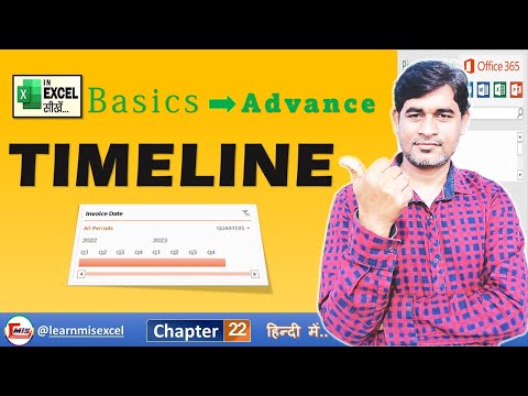 Timeline in Excel | Using Excel Timeline to Filter Date Range | Pivot Table | Part22