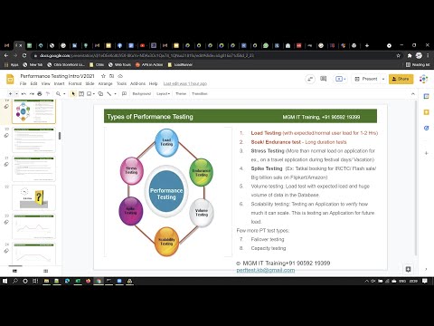 JMeter Demo4-July15-Reasons to do Performance testing for a new Application,Performance Test Types