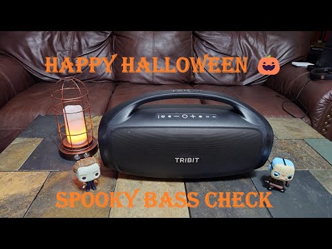 Tribit Stormbox Blast 2 Halloween Bass Check in 4K 🎃 Don't Watch This At Night 🤣Custom EQ 73% Volume