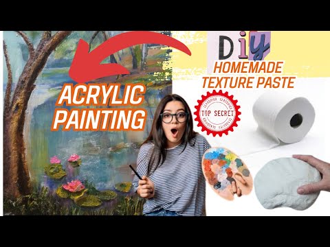 DIY Homemade Texture Paste for Acrylic Painting | Unveiling the Secret Technique