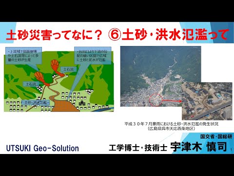 土砂災害ってなに？ ⑥土砂･洪水氾濫って？