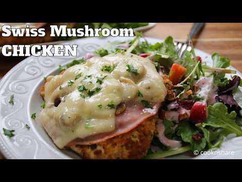 Irresistible Swiss Cheese Mushroom Chicken Delight!