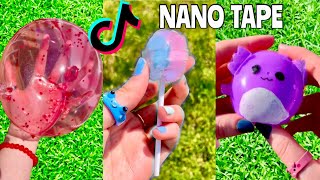 DIY NANO TAPE BALLOON & NANO BUBBLE SQUISHMALLOWS! 😱🫧 How to Make a Nano Tape Squishy Compilation