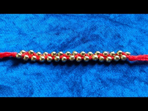 How to make rakhi /friendship band at home