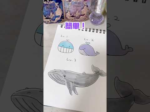 【簡単】クジラの描き方！ずるなんてしてないよ？ね？？