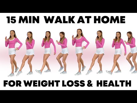 Walking Exercise for Weight Loss - 15 Minute Walk at Home