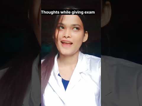 Thoughts While giving exam 😅 || #examthought #relatable  #laughwithhoney  #exammemes #examhall