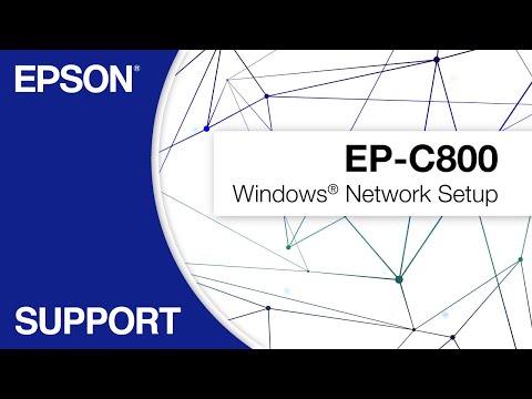 WorkForce Pro EP-C800 | Windows Network Setup