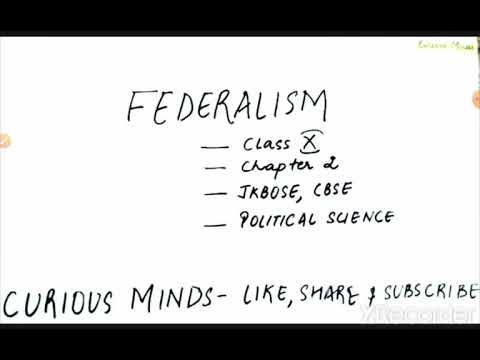 FEDERALISM PART-1 | CHAPTER 2 | CLASS 10 | POLITICAL SCIENCE | NCERT | JKBOSE | CBSE | CURIOUS MINDS