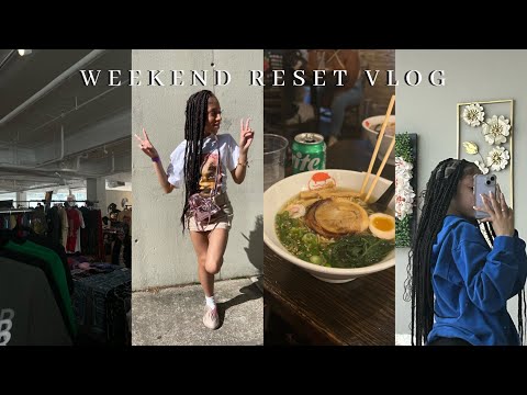 Weekend Reset Vlog 002!  (Hair apt, streetwear pop up shop, pictures) + more