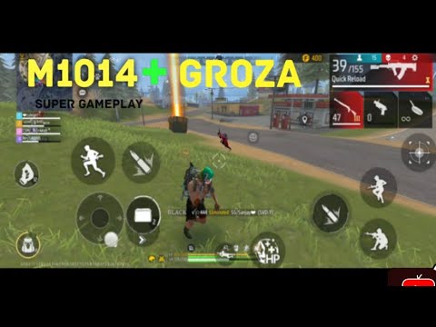 M1014 + GROZA SUPER GAMEPLAY IN FREE FIRE