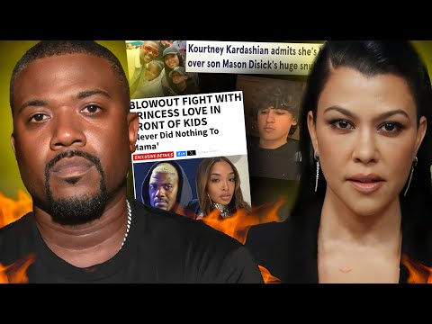 Ray J Caught COACHING His Kids After FIGHT with Their Mom & Kourtney Kardashian's PUSHING AWAY Mason