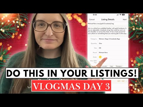 LISTING and PHOTOGRAPPING Tips for Poshmark! | Vlogmas Day 3