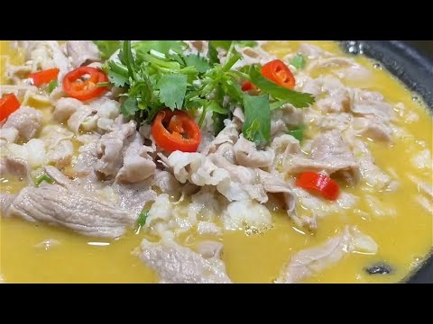 The chef teaches you how to make sour soup lamb at home, with detailed steps, fresh and tender, n