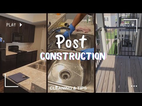 MOVE IN POST CONSTRUCTION CLEANING | EMPTY HOME TOUR