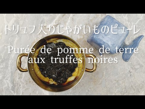 Purée de pomme de terre aux truffes noires/Mashed potatoes with black truffles/黒トリュフ入りじゃがいものピューレ