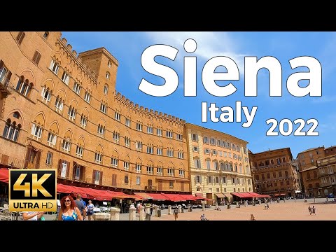 Siena 2022, Italy Walking Tour (4k Ultra HD 60 fps) - With Captions