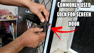 How to install Alpha lock for screen door? A basic Procedure for beginners