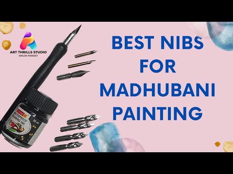 Madhubani Painting : Choosing the best Nib and Ink