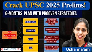 Crack UPSC 2025 Prelims! / 6-Months Plan with Prooven strategies / UPSC IAS Prelims 2025