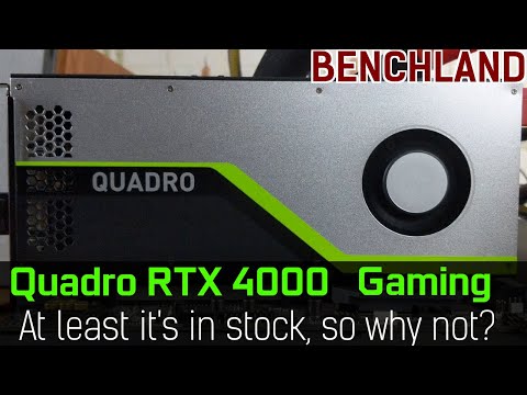 Quadro RTX 4000 Gaming.The mighty solution during GPU crysis!