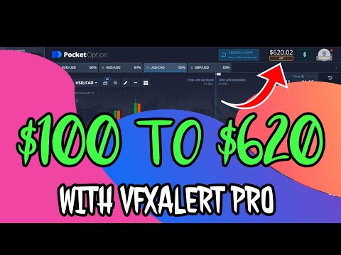 $100 to $620 With VfxAlert Pro || Best Accuracy Unlimited Signal || Pocket option strategy