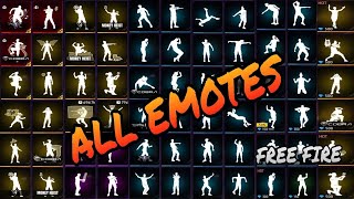 ALL EMOTES || FREE FIRE ALL EMOTES || ALL EMOTE IN FREE FIRE || ALL EMOTES FREE FIRE || EMOTES