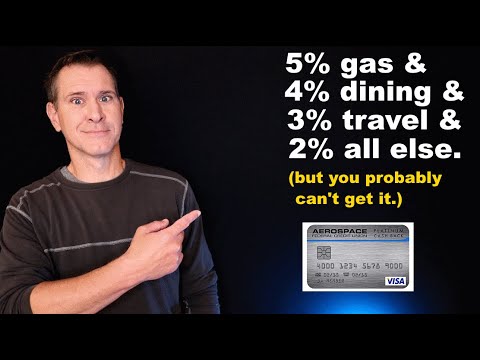 Aerospace Federal Credit Union Platinum Cash Visa Credit Card Review - Amazing... but elusive.