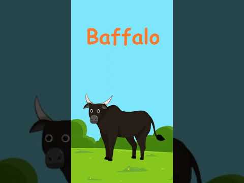 Learn Farm Animal Names for kids #viralvideo #youtubeshorts #youtubekids #kidssong #rhymes #cartoon