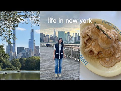 nyc vlog | good eats, ferry rides, vintage shopping, central park views, cafes, history museum, moma