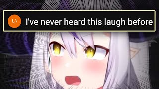 Laplus's Sudden Weird Laugh Surprised Chat【Hololive】