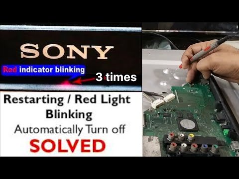 3 time blinking Sony led tv ! 3 time red light flashing ! Sony error code ! #3timeblinking #redflash