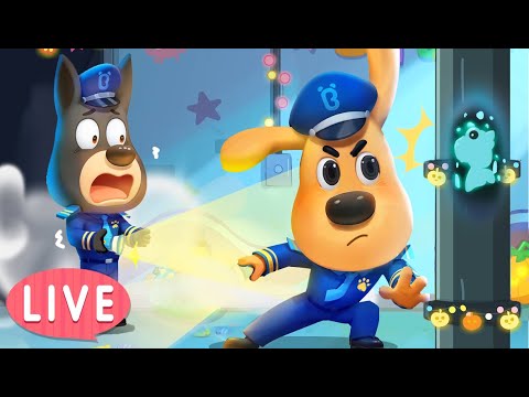 🔴LIVE | Strange Sound on Halloween 👻 | Sheriff Labrador | Halloween Cartoon | BabyBus TV