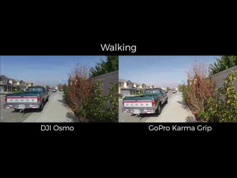 DJI Osmo vs Go Pro Karma Grip Quick Comparison Footage