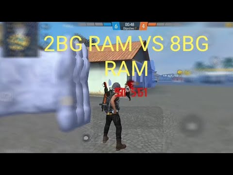 2gb ram vs 8gb ram free fire gameplay|2gb ram player vs 8gb ram