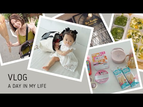 【VLOG】1歳0ヶ月と過ごすとある1日/ランチ/展示会/離乳食ストック作り...👶🌸