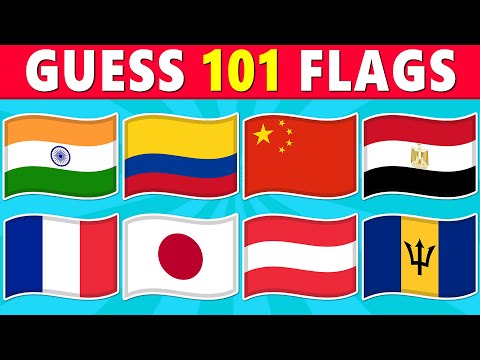 Guess the Learn 101 Flags | World Flag Quiz 🌎🤔