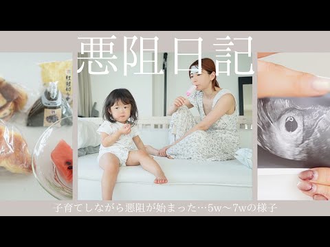 【妊娠初期】悪阻の始まり…5w-7wのリアルな食生活/顕微受精からの２人目妊娠🤰🌸